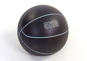 Медбол EasyFit MedicBall 5 кг медичний м'яч-слембол без відскоку Чорний (EF-8407-5)