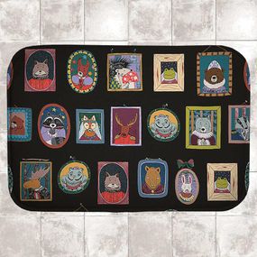 Килимок для ванної Портрети тварин 58х38 см (VAN_24F084)