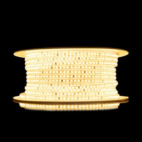 Світлодіодна LED стрічка PROLUM™ 2835\120 IP67 220V Series "S", Тепло-Білий (2800-3200K)