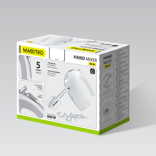 Міксер ручний 600W MR-506 Maestro | Зображення 1
