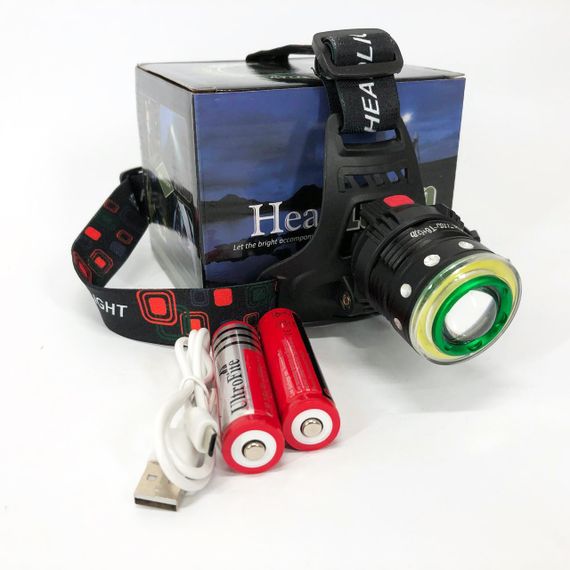 Ліхтар на лоб для риболовлі Police Police T105-T6+COB, Налобний ліхтар зі зручним ремінцем для голови BM-66 | Зображення 7