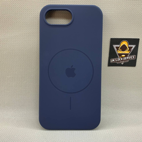 Чехол Iphone 16e MagSafe SoftTouch мягкий Противоударный Синий