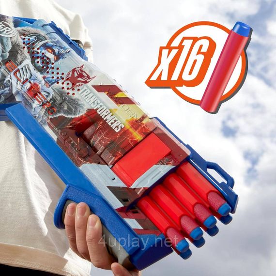 Бластер Nerf Transformers Optimus Primal Dart Blaster. Трансформери Нерф Оптімус Праймал | Зображення 5