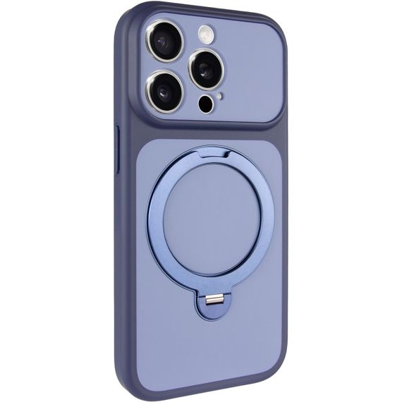 Чохол Ummi Full Camera with Magnetic Fit HQ Ring для Apple iPhone 15 Pro (6.1") Navy Blue