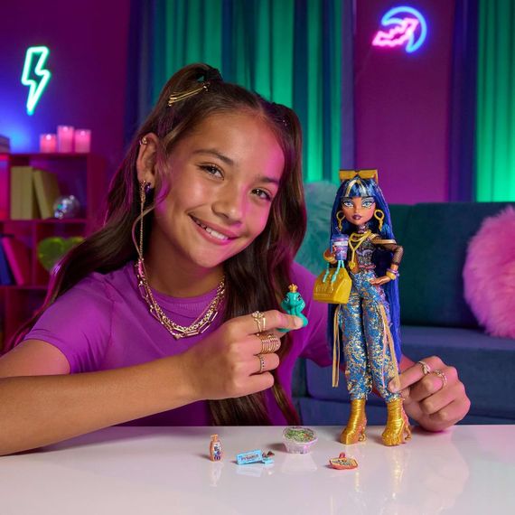 Кукла Монстр Хай Клео де Нил с аксессуарами Оригинал Mattel Monster High Cleo De Nile Клеопатра | Зображення 5