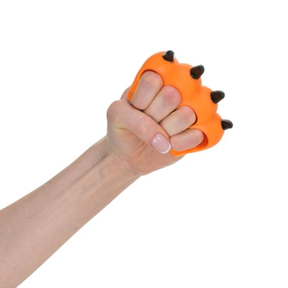 Антистресс детский Когтики Cat Claws YD2576(Orange-White) 9 см | Зображення 1