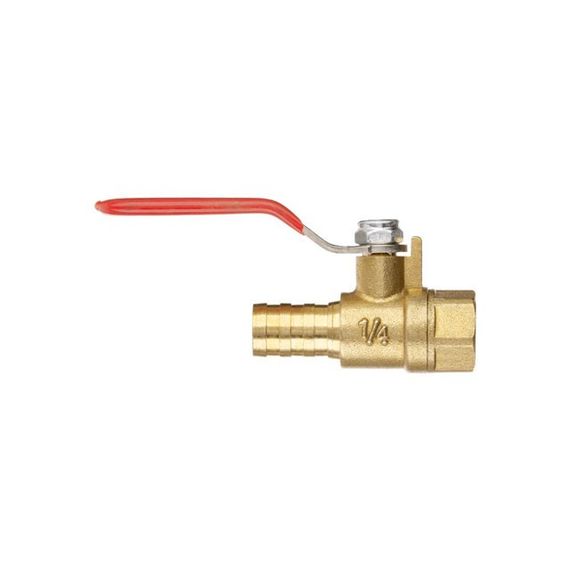 Кран кульовий повітряний з латуні, внутр. різьба 1/4" на шланг 12 мм INTERTOOL PT-1891 | Зображення 2