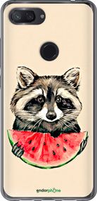 Чохол на Xiaomi Mi 8 Lite Єнотик з кавуном "4605u-1585-2448"