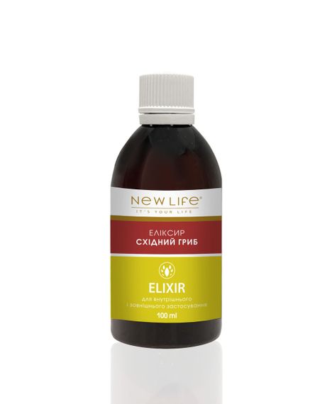 Еліксир східний гриб 100 мл. Шиітаке, кораловий гриб, муер, енокі в краплях.