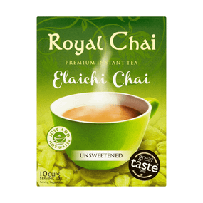Розчинний чорний чай з кардамоном без цукру  Elaichi Unsweetened 180г Royal Chai 5060131760049