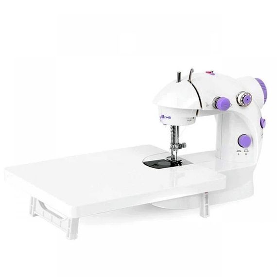 Мини швейная машинка 4 в 1 с педалью и адаптером Mini Sewing Machine FHSM 202 с доской KE-72 | Зображення 1