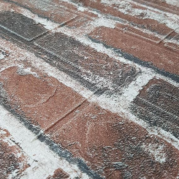 Самоклеюча 3D панель під червону катеринославську цеглу 3080x700x3мм SW-00001761 | Зображення 2