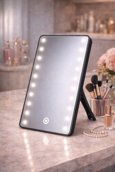 Зеркало для макияжа с LED подсветкой 16 светодиодов Cosmetie Mirror LY-701 | Зображення 1