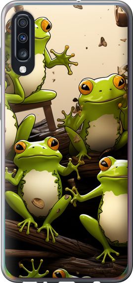 Чехол на Samsung Galaxy A70 2019 A705F Жабки "5656u-1675-17620"