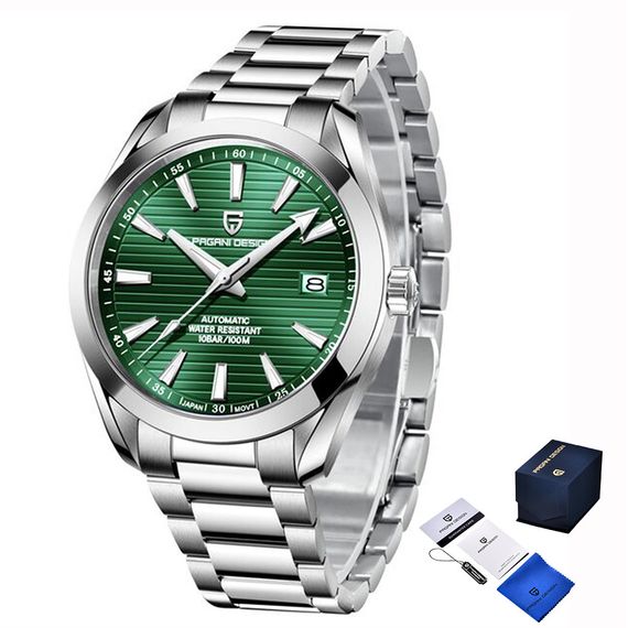 Годинник P2agani Design PD-1688 Silver-Green