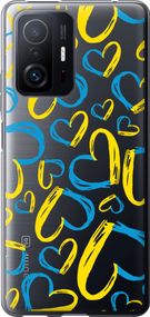 Чехол на Xiaomi 11T Pro Сердца UA "5292u-2552-17620"
