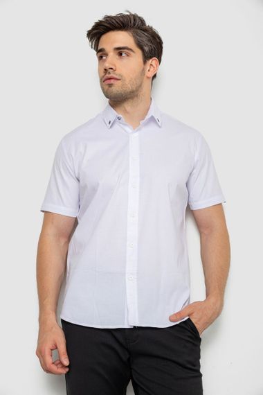 Рубашка мужская однотонная  -уценка, цвет белый, 214R830-U-1