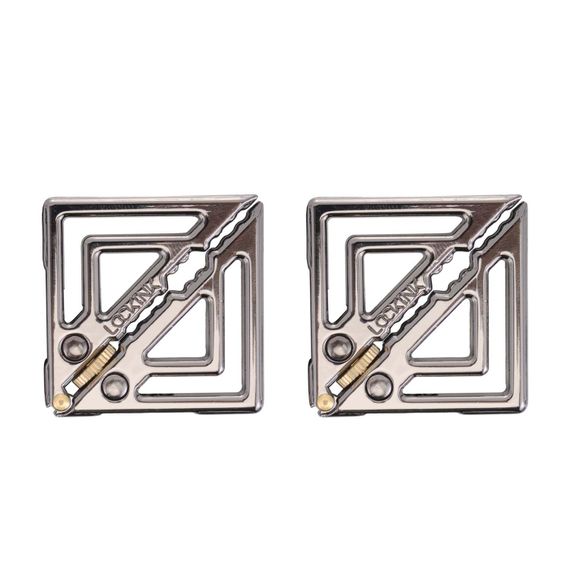 Затискачі для сосків з легкою підвіскою LOCKINK Adjustable Nipple Clamps with Light Pendant, сріблясті | Зображення 2