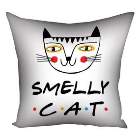 Подушка габардинова з принтом Smelly cat 40x40 см (4P_DR013)
