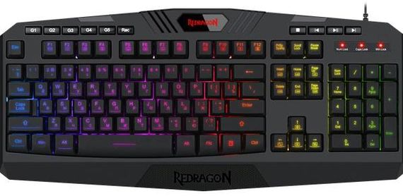 Клавіатура Redragon Harpe2 USB UKR Black (77484)
