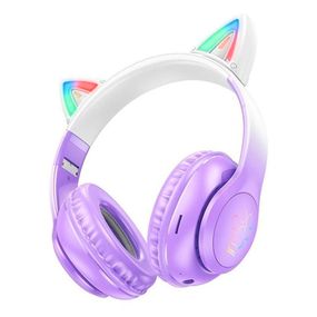Бездротові навушники Bluetooth HOCO W42, White/Purple