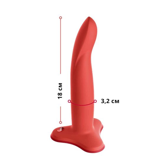 Фаллоимитатор Fun Factory LIMBA FLEX M, коралловый, гибкий, с эффектом памяти, подходит для точки G | Зображення 1