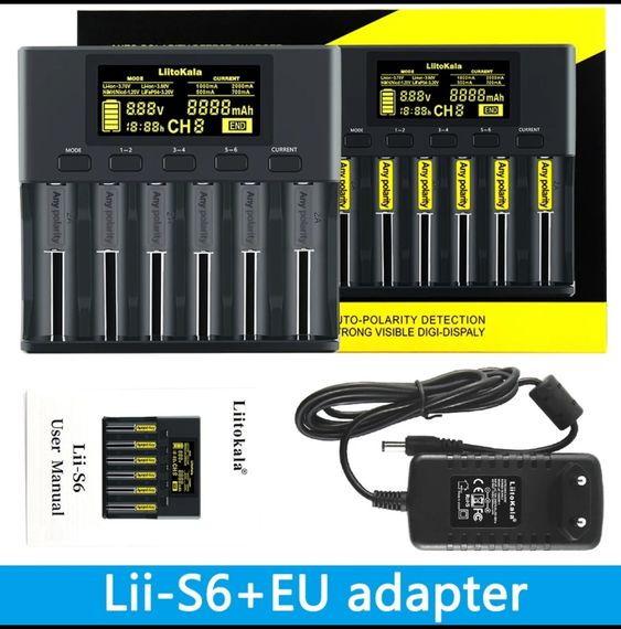 Универсальное зарядное устройство LiitoKala Lii-S6 | Зображення 3