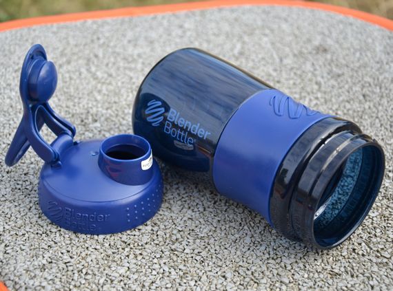 Шейкер спортивний (пляшка) BlenderBottle SportMixer Flip 20oz/590ml Navy | Зображення 6