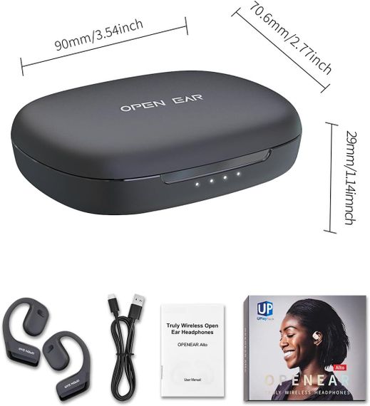 Навушники безпровідні відкритого типу водонепроникні Open Ear Bluetooth 5.3 IPX5 бездротові для бігу, спорту, фітнесу ENC мікрофон | Зображення 8