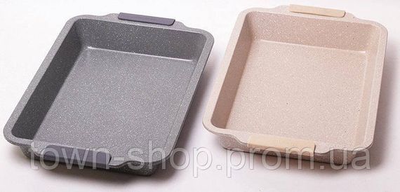 Форма для выпечки Kamille Marble 40.5х27х6см силиконовыми ручками KM-6036A