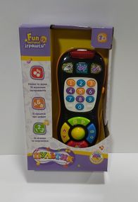 Пульт 7390 UA LimoToy 17,5см,обуч(цифр,муз.инстр),муз(укр) в коробке (6903172722012) Чёрно-оранжевый