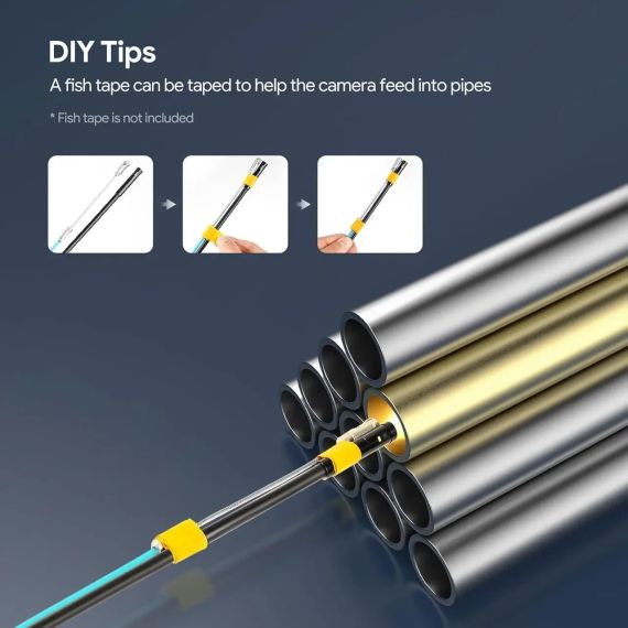 Эндоскопическая камера Depstech Endoscope DS590 Двухлинзовый бароскоп с 5-дюймовым экраном | Зображення 5
