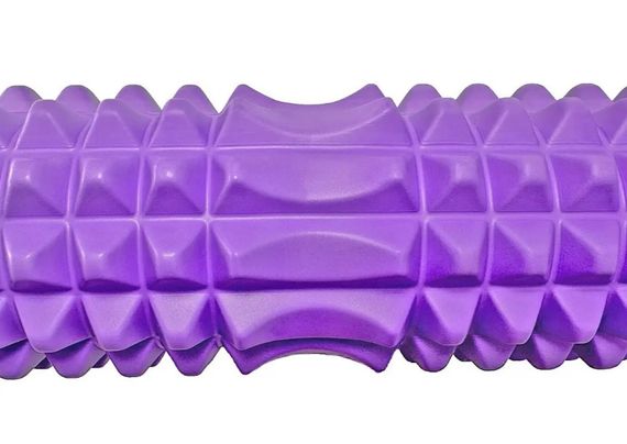 Масажний ролик (роллер) PowerPlay 4406 EVA Massage Roller Фіолетовий 45x12 см (PP_4406_Purple) | Зображення 2