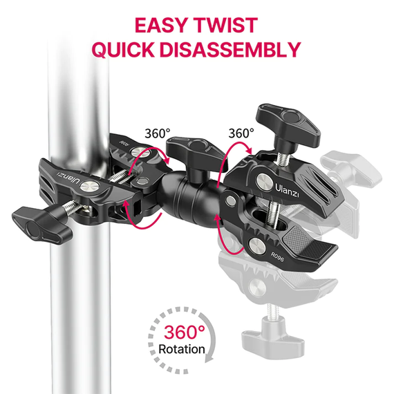 Шарнірне кріплення Ulanzi R096 Double Super Clamp (UV-2870 R096) | Зображення 4