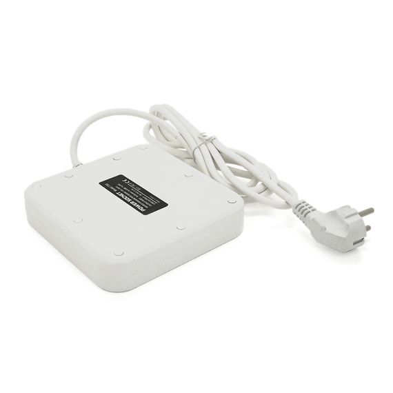 Мережевий фільтр ТВ-Т90, 4 розетки + 3 USB, 2 м, перетин 3х0, 75мм, 3000W, White | Зображення 3