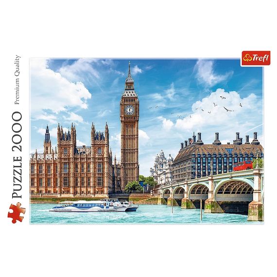 Пазл Trefl Біг Бен, Лондон, Англія 2000 елементів (5900511271201) | Зображення 2