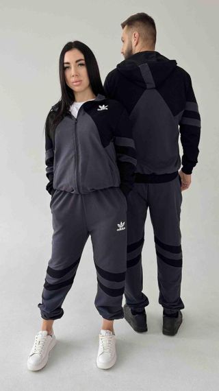 Спортивний костюм унісекс adidas колір графіт | Зображення 2