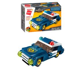 Конструктор Qman 1801-1-8 полиция, транспорт, 45-49 деталей Автомобиль