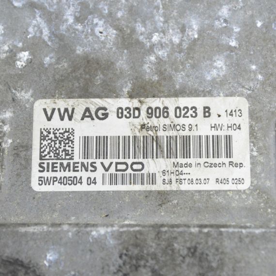 Блок керування двигуна 1.2 Volkswagen Polo IV Fox 2005-2011 Комп'ютер мотора Фольксваген Поло 03D906023B | Зображення 1
