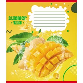 Зошит учнівський "Фрукти у воді" 024-550016K-4 в клітинку, 24 аркуші