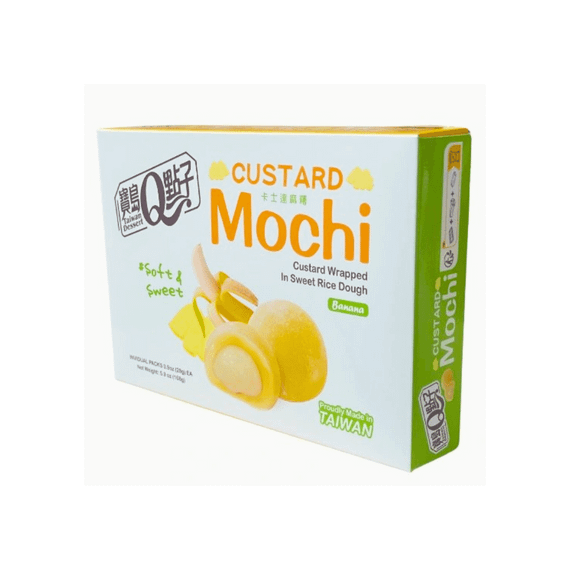 Тістечка моті (мочі) зі смаком банану з зварним кремом  168г Taiwan Dessert 4711931036285