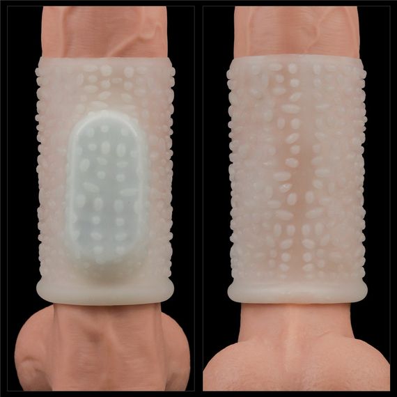 Насадка на член - Vibrating Drip Knights Ring White Sex Aura | Зображення 5