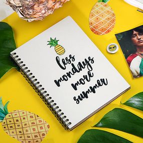 Скетчбук Less mondays more summer 18x21 см (BDP_TRO004)