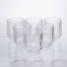 Набор стаканов 6 шт по 250 мл для напитков Прозрачный HP-19-LJB-1
