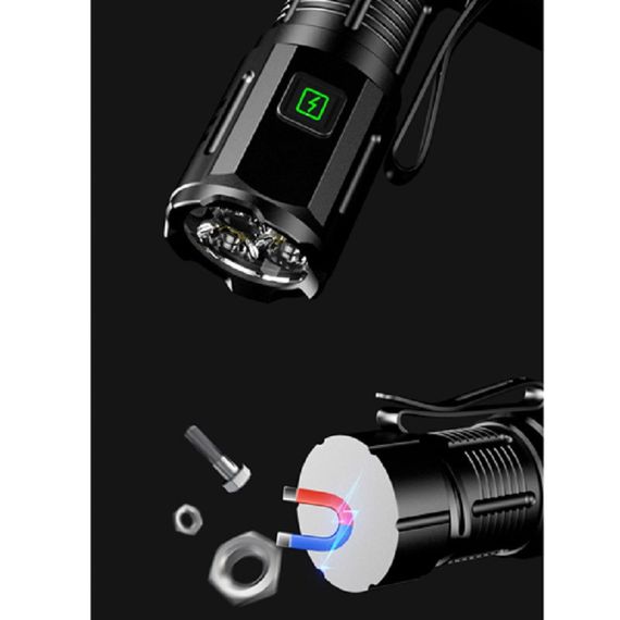 Ліхтар F30-3XPG з індикацією заряду, ЗУ Type-C, чохол, магніт XPRO (47149-30_223) | Зображення 7