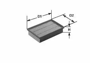 Фільтр повітряний C180 W203 M111.951 00-02, CLEAN FILTERS (MA1342) | Зображення 3