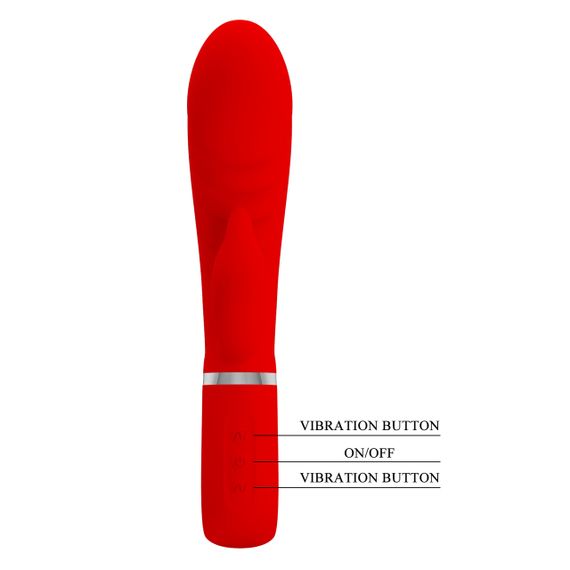 Ребристий вібратор Pretty Love - Prescott Red, BI-014635-2 Sex Aura | Зображення 9