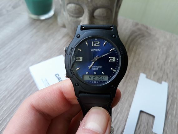 Стильные мужские наручные часы Casio оригинал Япония Collection AW-49HE-2AVEG с полимерным ремешком | Зображення 4