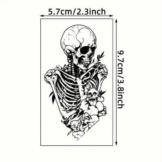 Набір дитячих тимчасових татуювань "Чорні міні №5" black-tattoo-mini-set-5-T | Зображення 1