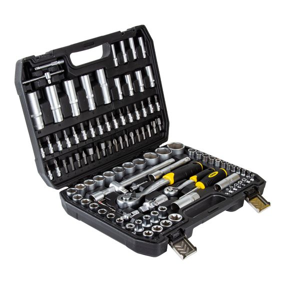 Набір насадок торцевих і біт Sigma 1/4", 1/2" 110 шт CrV mid (6003771) | Зображення 2